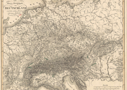 Bildbeispiel: Kleinmaßstäbige orohydrographische Karte Deutschlands